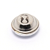 Glass Rhinestone Button BUTT-WH0015-21C-01-2