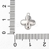 Brass Pave Clear Cubic Zirconia Charms KK-V016-20P-3