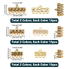 90Pcs 6 Styles Tibetan Style Zinc Alloy Chandelier Components Links FIND-PH0020-40-2
