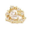 Brass Micro Pave Cubic Zirconia Pendants KK-Z094-01G-01-2