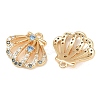 Brass Micro Pave Cubic Zirconia Charms X-KK-F906-13G-2