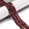Natural Garnet Beads Strands G-F770-B02-01-2