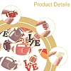 16Pcs 6 Styles Alloy Enamel Pendants ENAM-FS0002-44-2