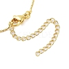 Brass Clear Cubic Zirconia Nossa Senhora Aparecida Pendant Necklaces for Women NJEW-M009-05G-A-3
