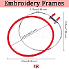Spring Tension Embroidery Hoops TOOL-WH0159-50A-2