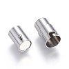 Non-Tarnish 304 Stainless Steel Locking Tube Magnetic Clasps LS-X-STAS-D159-30-2