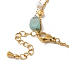Summer Beach Nuggets Natural Amazonite & Imitation Pearl Multi-Strand Bracelets BJEW-P326-06A-G-4