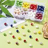 160Pcs 8 Colors Electroplate Opaque Glass Beads Strands GLAA-FS0001-74-8