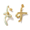 Bowknot Golden Ion Plating(IP) 304 Stainless Steel Stud Earrings for Women EJEW-L287-042G-03-2