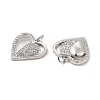 Brass Micro Pave Cubic Zirconia Pendants KK-E068-VB171-2