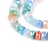 Electroplate Opaque Glass Beads Strands EGLA-N022-05A-A01-3