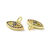 Brass Micro Pave Cubic Zirconia Pendants KK-E068-VF082-3