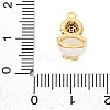 Brass Micro Pave Cubic Zirconia Charms KK-A240-05G-3