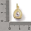 Brass Glass Pendants KK-C262-49G-3