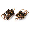 Natural Tiger Eye Pendants G-T131-93B-07-1