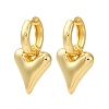 Heart Brass Hoop Earrings EJEW-D322-12G-01-4
