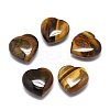 Natural Tiger Eye Heart Love Stone LS-G-H268-F03-1