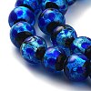 Glow in the Dark Luminous Style Handmade Silver Foil Glass Round Beads LS-FOIL-I006-8mm-02-3