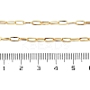 Ion Plating(IP) 304 Stainless Steel Paperclip Chain Necklace for Women NJEW-G097-14G-2