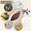 Corduroy Cloth Cosmetic Zipper Bags AJEW-WH20017-50B-4