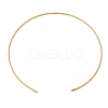 2MM 201 Stainless Steel Wire Cuff Choker Necklace NJEW-Z098-03G-1