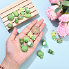 18Pcs 6 Styles Opaque Resin Pendants RESI-YW0004-56-5