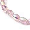 Transparent Electroplate Glass Beads Strands EGLA-I017-01-AB02-3