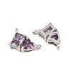 Brass Pave Cubic Zirconia Charms CU-CBA6A75-04P-05-2