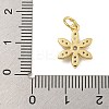 Rack Plating Brass Micro Pave Clear Cubic Zirconia Charms KK-U030-19G-3