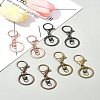 8Pcs 4 Colors Iron Alloy Lobster Claw Clasp Keychain KEYC-FS0001-06A-10