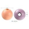 240Pcs 6 Colors Painted Natural Wood Beads WOOD-LS0001-47-3