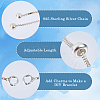 2Pcs 925 Sterling Silver Box Chain Slider Bracelet Making MAK-BBC0001-23-5