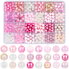 DIY Round Imitation Acrylic Pearl and Glass Beads Jewelry Making Finding Kits DIY-SP0002-78E-1