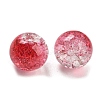 Transparent Crackle Glass Beads GLAA-L046-01A-15-2