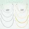 8Pcs Aluminum Curb Chains Pendant Decorations HJEW-CJ00081-2