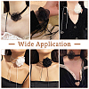 4Pcs 4 Styles Cloth & Polyester Flower Collar Choker Necklaces Set for Women Bride Wedding Party AJEW-TA0001-27-7