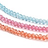 Transparent Painted Glass Beads Strands X1-DGLA-A034-T2mm-A11-3