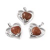 Synthetic Goldstone Pendants G-C236-01A-P-RS-1