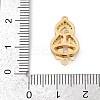Gourd Brass Micro Pave Clear Cubic Zirconia Box Clasps KK-U051-01G-05-4