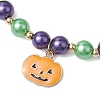 Alloy Enamel Charm Bracelets BJEW-JB10851-05-3