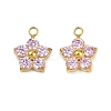 304 Stainless Steel Micro Pave Cubic Zirconia Charms LS-STAS-B088-01G-01-1