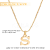 1pc 304 Stainless Steel Letter Pendant Necklaces NJEW-LP0001-38S-G-2