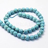 Faceted Synthetical Turquoise Beads Strands X-G-F382-8mm-01-2