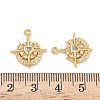 Brass Micro Pave Cubic Zirconia Pendants KK-A281-24G-01-3