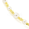 Brass Beaded Necklaces NJEW-P307-01G-2