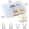 28G 6 Styles Brass Earring Hooks DIY-FS0006-09-5