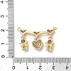 Brass Pave Cubic Zirconia Pendants KK-M287-05G-B-3