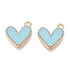 Rack Plating Alloy Enamel Charms ENAM-N056-343G-E-1