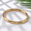 304 Stainless Steel Plain Bangles for Women BJEW-S161-09G-1