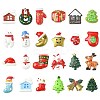48Pcs 24 Styles Christmas Theme Opaque Resin Cabochons RESI-CJ0004-82-1
